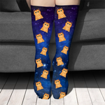 Colorful Galaxy - Gift For Cat Lovers - Personalized Socks