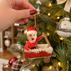 Custom Photo Be Happy My Baby - Family Personalized Custom Ornament - Acrylic Custom Shaped - Christmas Gift For Baby Kids, Newborn Baby