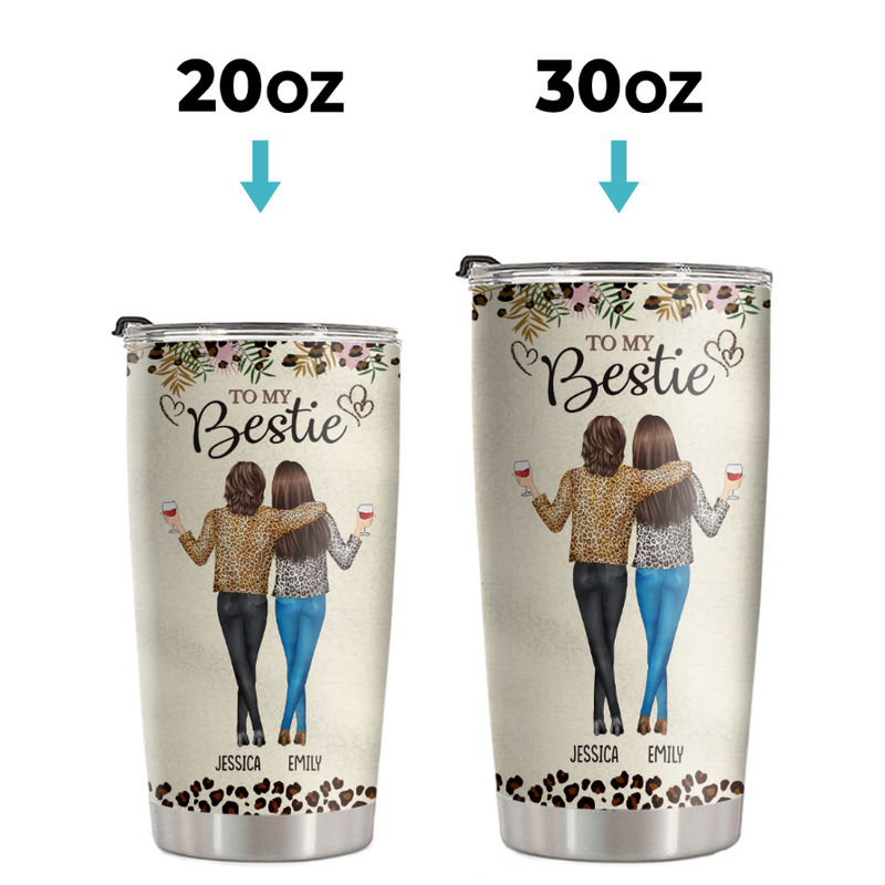 I Love That You're My Soul Sister - Bestie Personalized Custom Tumbler - Gift For Best Friends, BFF, Sisters