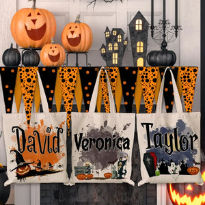 Ready For Halloween - Personalized Tote Bag - Gift For Yourself, Halloween Gift