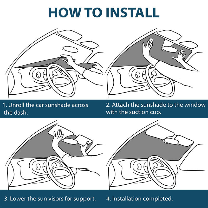 Custom Photo Have Fun Together - Cat Personalized Custom Auto Windshield Sunshade, Car Window Protector - Gift For Pet Owners, Pet Lovers