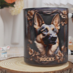 Strong, Smart And Always Ready - Dog Personalized Custom 3D Inflated Effect Printed Accent Mug - Gift For Pet Owners, Pet Lovers