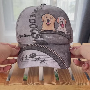 I Love Dogs More Than Humans - Dog & Cat Personalized Custom Hat, All Over Print Classic Cap - Gift For Pet Owners, Pet Lovers