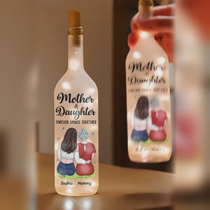 You Are The Light That Brightens My Days - Family Personalized Custom Bottle Lamp - Gift For Mom, Daughter