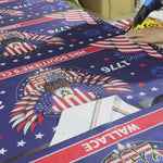Custom Polyester Outdoor Banner - Personalized America 250th Anniversary Gifts For Mom, Dad, Brother, Sister, Kids - Together In Freedom