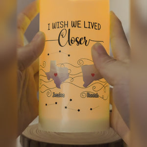Let The Warmth Of Light Fill Your Heart - Bestie Personalized Custom LED Candle - Christmas Gift For Best Friends, BFF, Sisters