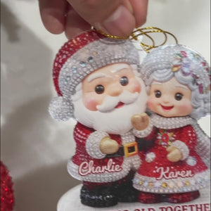 Custom Acrylic Ornament - Personalized Anniversary Christmas Wedding Gifts For Husband And Wife, Him And Her - Forever Festive, Forever Us