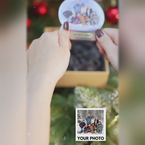 Custom Photo The Greatest Gift Is Family, Wrapped In Love - Family Personalized Custom Ornament - Acrylic Custom Shaped - Christmas Gift For Family Members