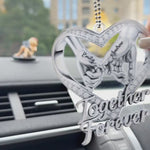 Custom Acrylic Car Ornament - Personalized Anniversary Wedding Gifts For Husband And Wife, Him And Her, LGBTQ+ - Growing Closer With Every Day