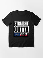 Funny Straight Outta SNOVID-21 Matching Couple Apparel