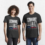 Funny Straight Outta SNOVID-21 Matching Couple Apparel