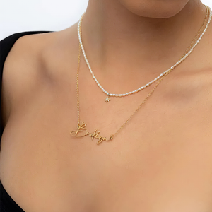 You're My Love, My Everything - Couple Personalized Custom Minimalist Heart Shaped, Text Shaped Name Necklace - Birthday Gift For Wife, Anniversary, Engagement, Wedding, Marriage Gift