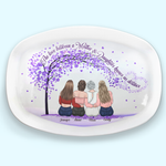 The Eternal Love Between Us - Family Personalized Custom Platter - Mother's Day, Birthday Gift For Mom