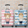 Adventure Is Out There Let's Go Find It - Travel Personalized Custom Luggage Cover For Kids - Holiday Vacation Gift, Gift For Adventure Travel Lovers