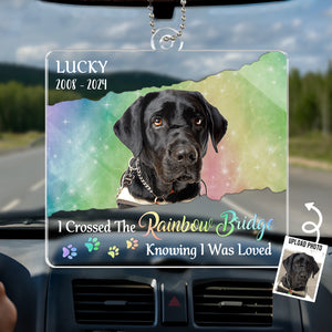 Custom Photo A Piece Of My Heart - Memorial Personalized Custom Car Ornament - Acrylic Custom Shaped - Sympathy Gift For Pet Owners, Pet Lovers