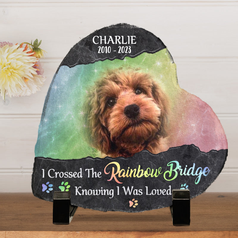 Custom Photo I'll Miss You For The Rest Of Mine - Memorial Personalized Custom Heart Shaped Memorial Stone - Sympathy Gift For Pet Owners, Pet Lovers