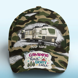 Camping Is My Favourite Therapy - Camping Personalized Custom Hat, All Over Print Classic Cap - Gift For Camping Lovers