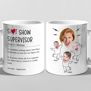 Custom Photo Be A Kind Kid - Family Personalized Custom Mug - Gift For Mom