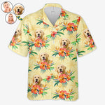 Custom Photo Summer Vibes Only - Dog & Cat Personalized Custom Unisex Tropical Hawaiian Aloha Shirt - Summer Vacation Gift, Gift For Pet Owners, Pet Lovers