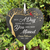 I Lived While I Was Strong - Memorial Personalized Memorial Garden Slate & Hook - Sympathy Gift For Family Members