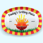 My Daddy, My Master - Family Personalized Custom Platter - Father's Day, Birthday Gift For Dad