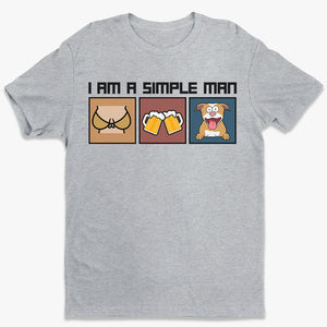 I Am A Simple Man - Dog & Cat Personalized Custom Unisex T-shirt, Hoodie, Sweatshirt - Gift For Pet Owners, Pet Lovers