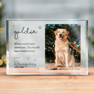 Custom Photo There Is A Heaven In Our Home - Memorial Personalized Custom Rectangle Shaped Acrylic Plaque - Sympathy Gift, Gift For Pet Owners, Pet Lovers