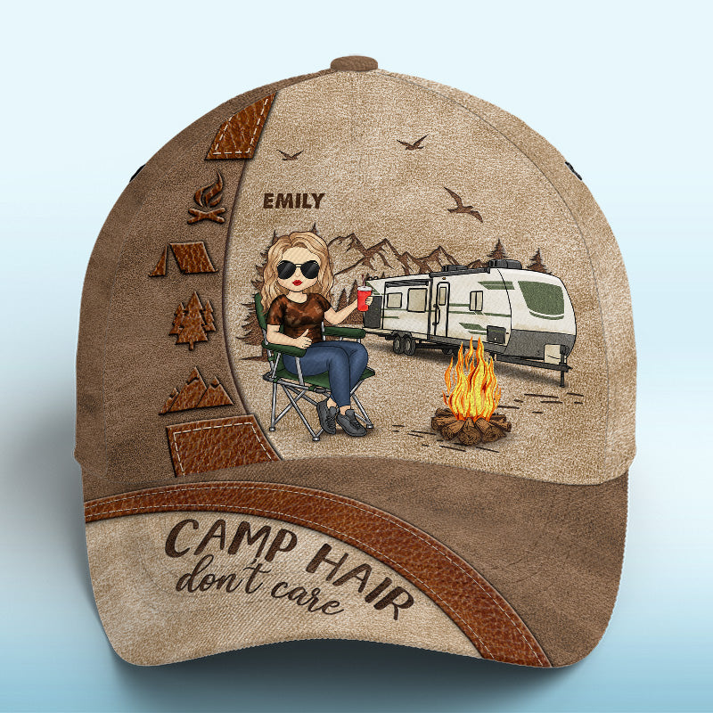 Camp Hair Don't Care Camping Outdoors T Shirt Women Kids
