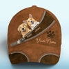 Time Spent With Pets Is Never Wasted - Dog & Cat Personalized Custom Hat, All Over Print Classic Cap - Gift For Pet Owners, Pet Lovers