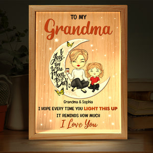 You Are The Best Grandma - Family Personalized Custom Frame Light Box - Birthday Gift For Mom, Grandma