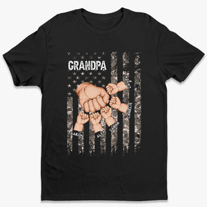 Grandpa Is Like Dad Without Rules - Family Personalized Custom Unisex T-shirt, Premium T-shirt, Hoodie - Gift For Dad, Grandpa