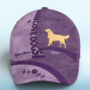 Dogs Leave Pawprints On Our Hearts - Dog Personalized Custom Hat, All Over Print Classic Cap - Gift For Pet Owners, Pet Lovers