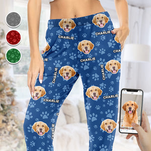 Custom Photo Me & My Best Friend - Dog & Cat Personalized Custom Face Photo Pajama Pants - New Arrival, Christmas Gift For Pet Owners, Pet Lovers