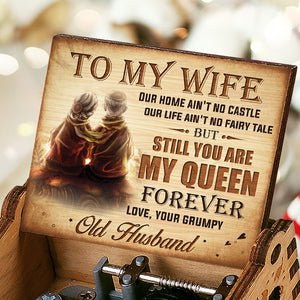 3.7" To My Wife Our Home Ain’t No Castle - Couple Music Box - Gift For Husband Wife, Anniversary