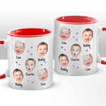 Custom Photo Filled With Love - Family Personalized Custom Accent Mug - Gift For Family Members