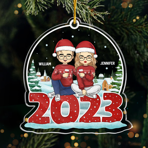 Personalized Disney Christmas Couple Customized Ornament