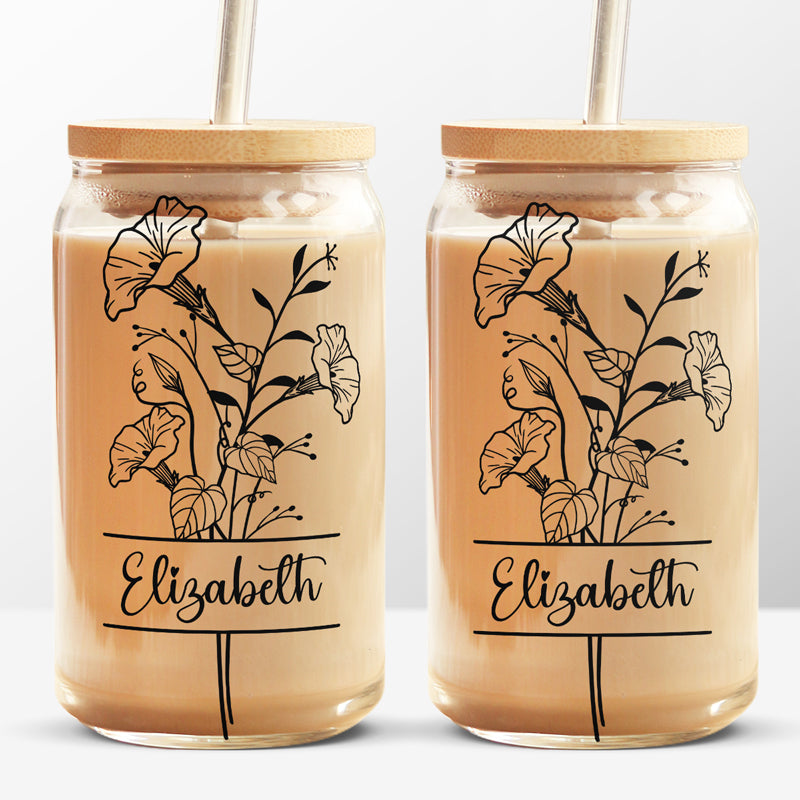 Be Yourself - Personalized Custom Glass Cup, Iced Coffee Cup