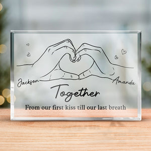 All Of Me Loves All Of You - Couple Personalized Custom Rectangle Shaped Acrylic Plaque - Gift For Husband Wife, Anniversary