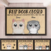 Don't Let My Fur Babies Out - Cat Personalized Custom Decorative Mat - Gift For Pet Owners, Pet Lovers