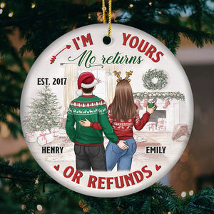 I've Always Been Yours - Couple Personalized Custom Ornament - Ceramic Round Shaped - Christmas Gift For Husband Wife, Anniversary