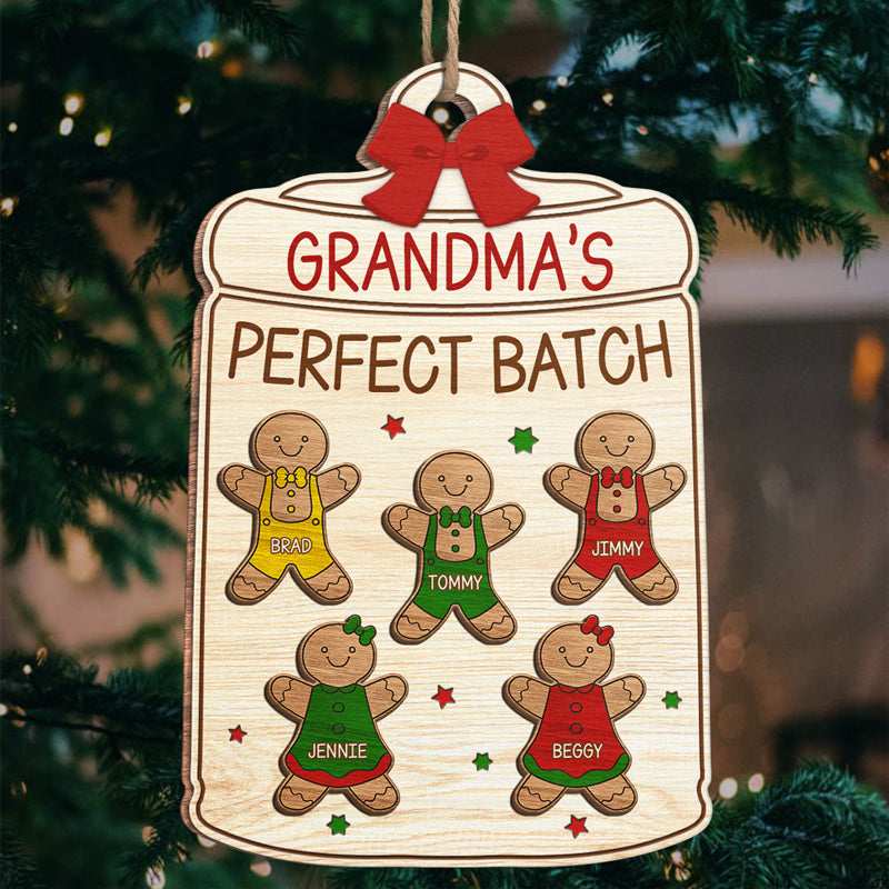 Gingerbread Spice & Everything Nice - Family Personalized Custom Ornament - Wood Custom Shaped - Christmas Gift For Family Members