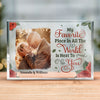 Custom Photo My Favorite Place In All The World - Couple Personalized Custom Rectangle Shaped Acrylic Plaque - Gift For Husband Wife, Anniversary