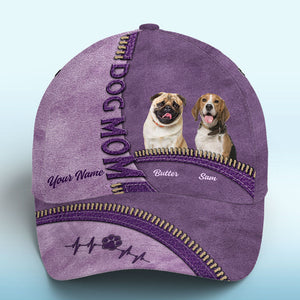Custom Photo My Kids Have Paws - Dog & Cat Personalized Custom Hat, All Over Print Classic Cap - Gift For Pet Owners, Pet Lovers