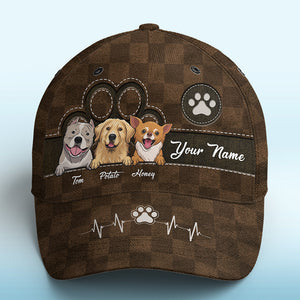 Love Comes In Fur And Paws - Dog & Cat Personalized Custom Hat, All Over Print Classic Cap - Gift For Pet Owners, Pet Lovers
