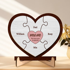 We'll Always Need You Mom - Family Personalized Custom 2-Layered Wooden Plaque With Stand - House Warming Gift For Mom