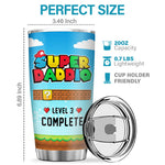 You Are Our Super Daddio - Family Personalized Custom Tumbler - Birthday Gift For Mom, Dad