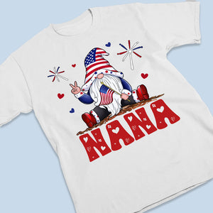 Happy Holidays Gnome - Family Personalized Custom Unisex T-shirt, Hoodie, Sweatshirt - 4th Of July, Birthday Gift For Grandma