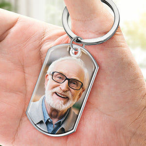 Custom Photo Until I See You Again - Memorial Personalized Custom Keychain - Sympathy Gift For Family Members