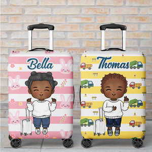 Adventure Is Out There Let's Go Find It - Travel Personalized Custom Luggage Cover For Kids - Holiday Vacation Gift, Gift For Adventure Travel Lovers