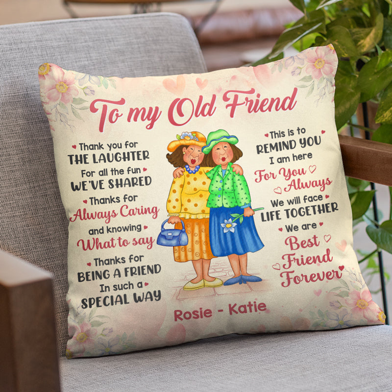 Best Friends Thank You For The Laughter - BFF Bestie Gift - Personalized  Custom Pillow | Friend birthday gifts, Bestie gifts, Best friend birthday